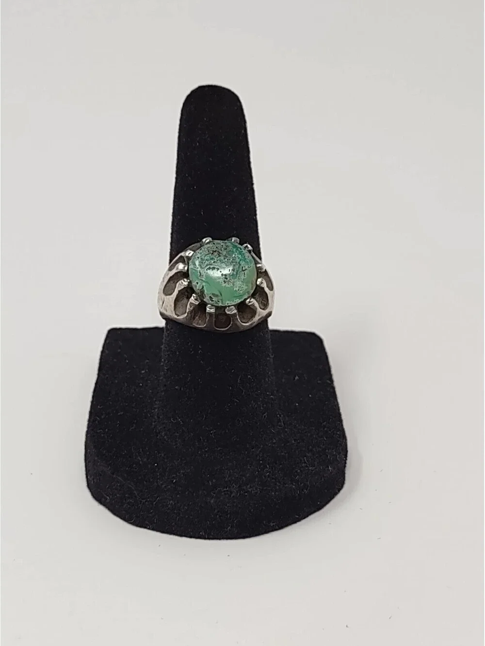 Vintage Sterling Silver 925 Turquoise Statement Ring 5.5